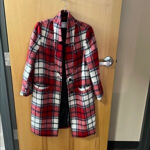 Old Navy Red Plaid Women's Coat